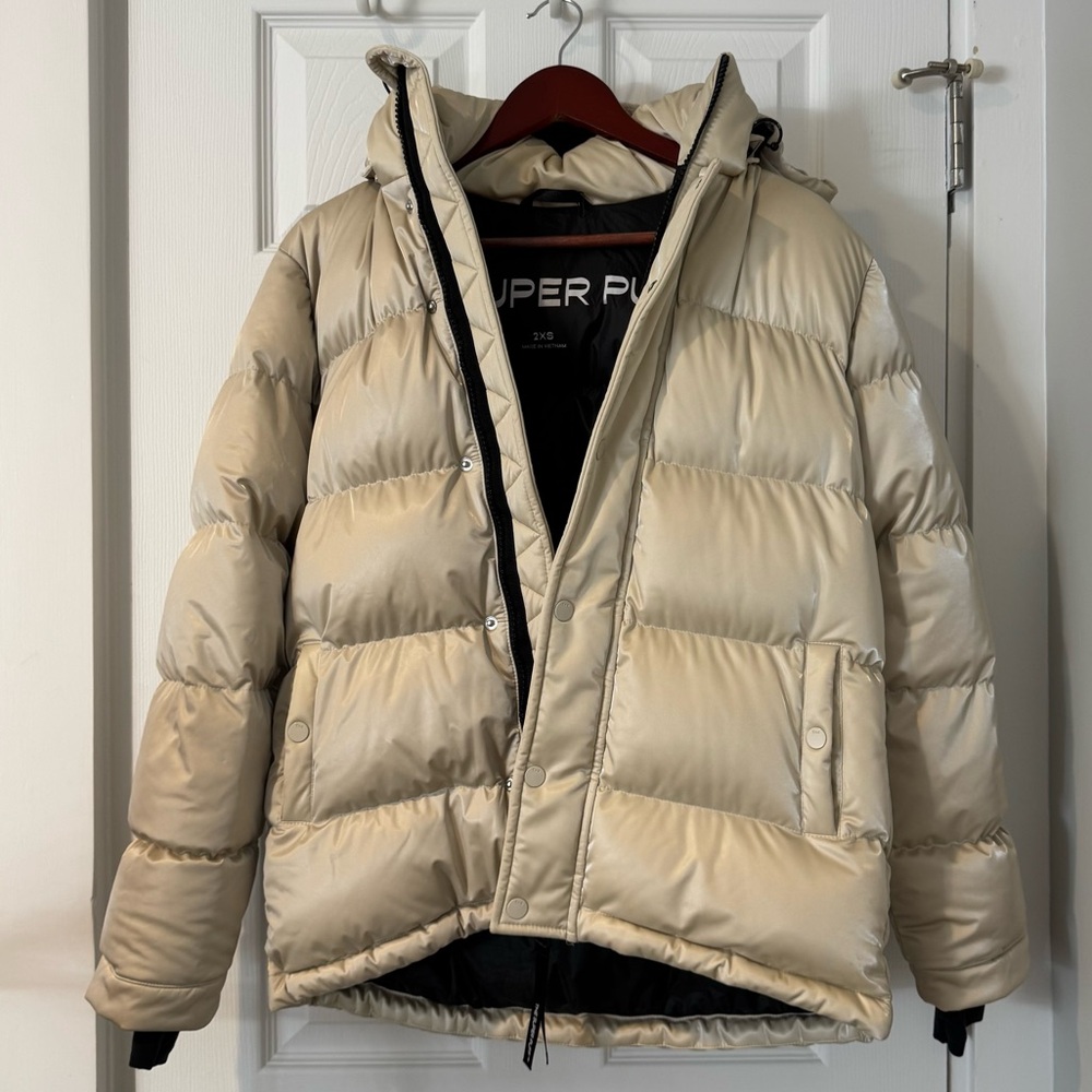 ARITZIA THE SUPERPUFF LIQUID SHINE MATTE PEARL, Size: 2XS